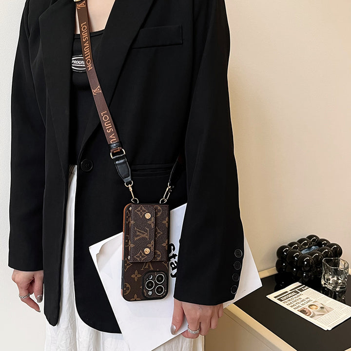 Inspired Louis Vuitton IPhone Case With Strap