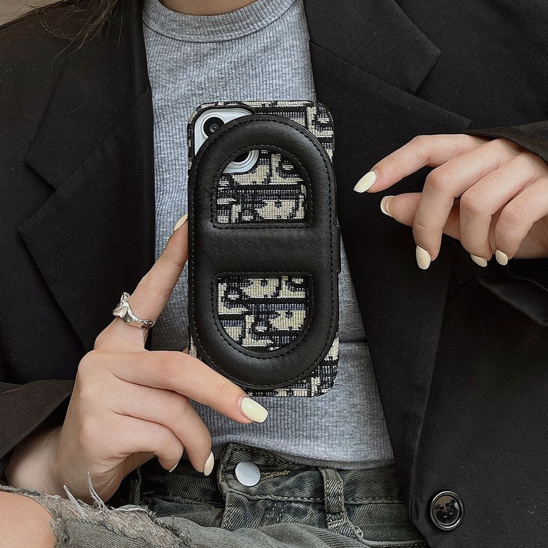 Designer Dior IPhone Case With Wallet Card