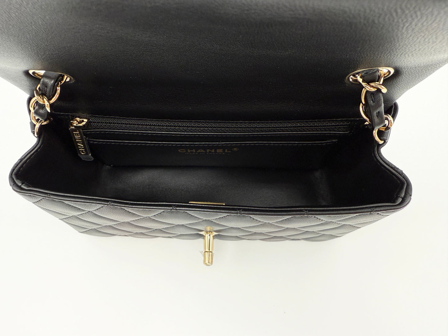 Luxury Chanel Black Mini Bag With Handle