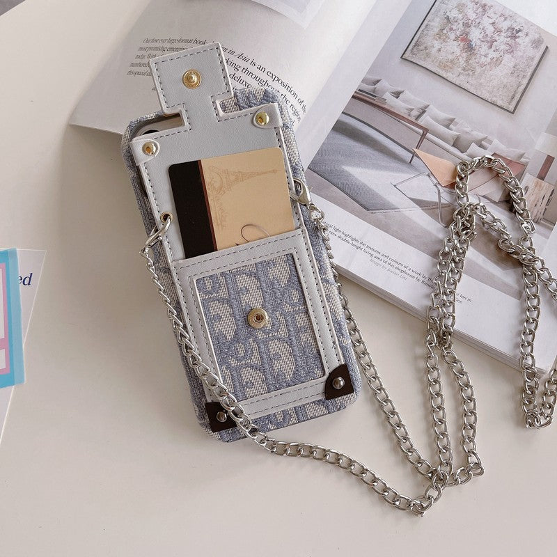 Designer Dior Card Bag Fabric iPhone Case