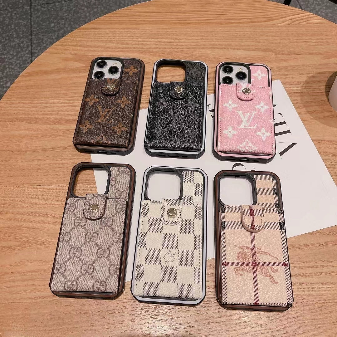 LV IPHONE CASE WITH CARD HOLDER