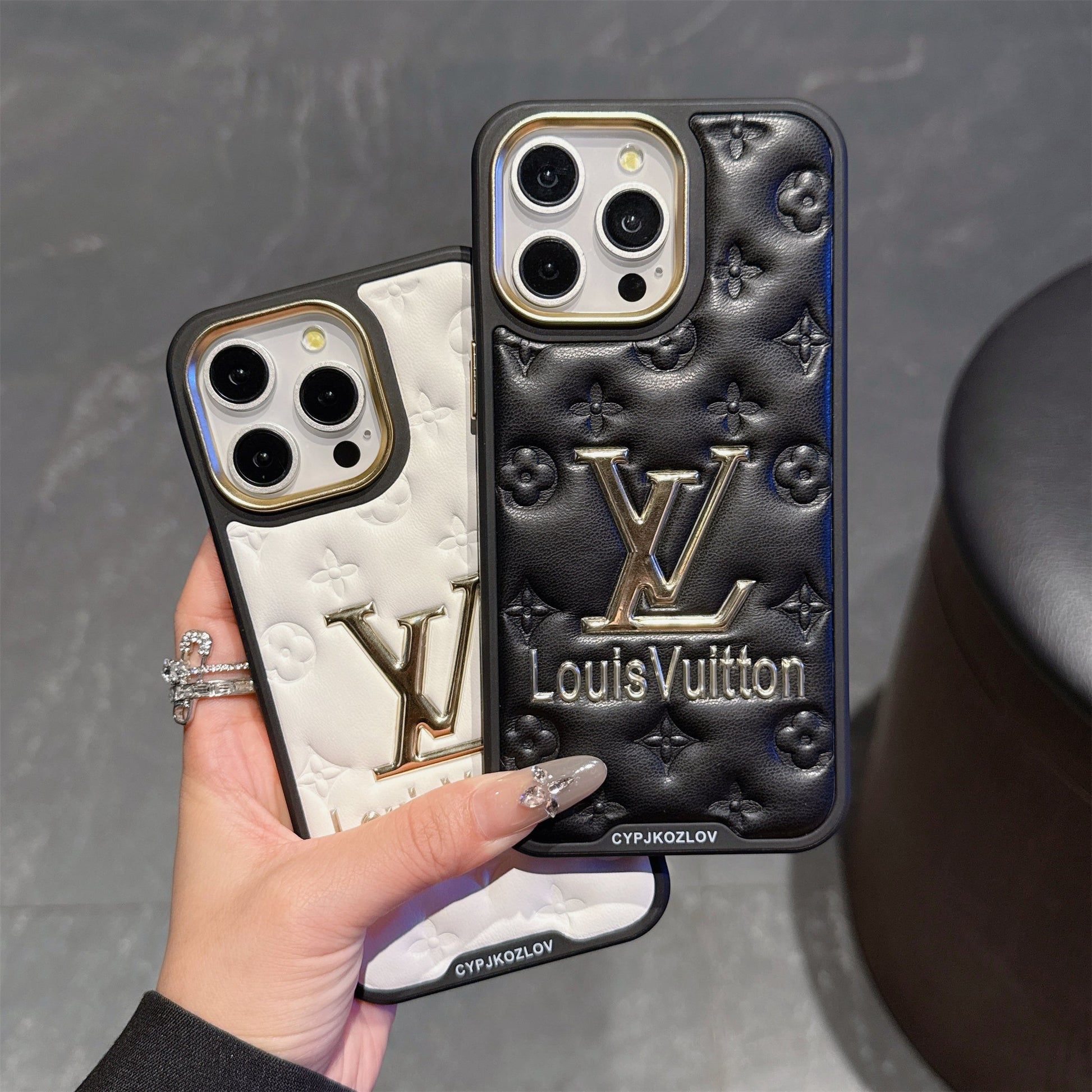 Leather Louis Vuitton Apple iPhone Case