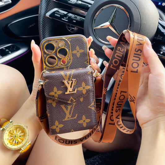 Louis Vuitton IPhone Case With ID Card Holder And Strap