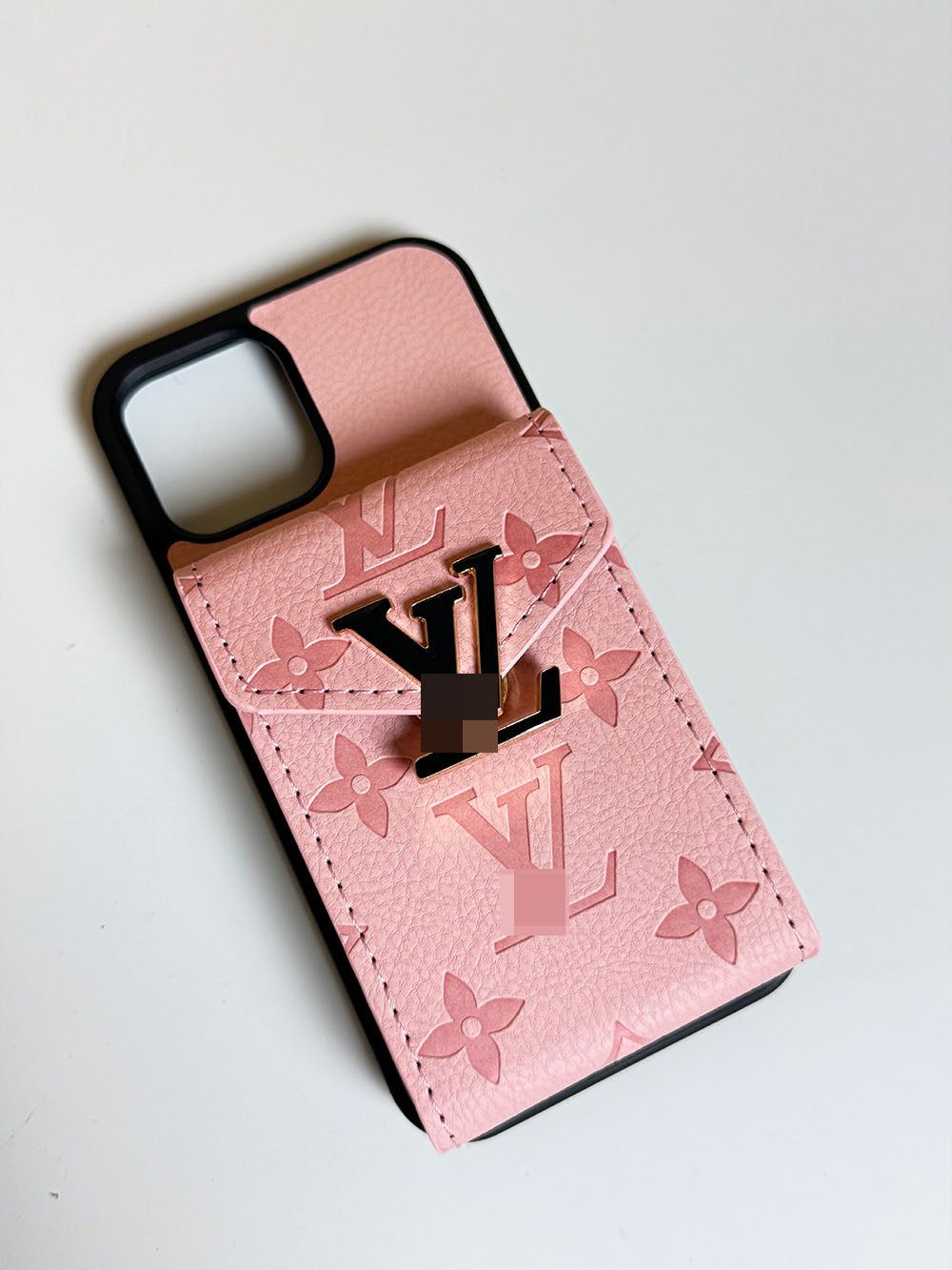 Louis Vuitton Pink iPhone case With Card Holder