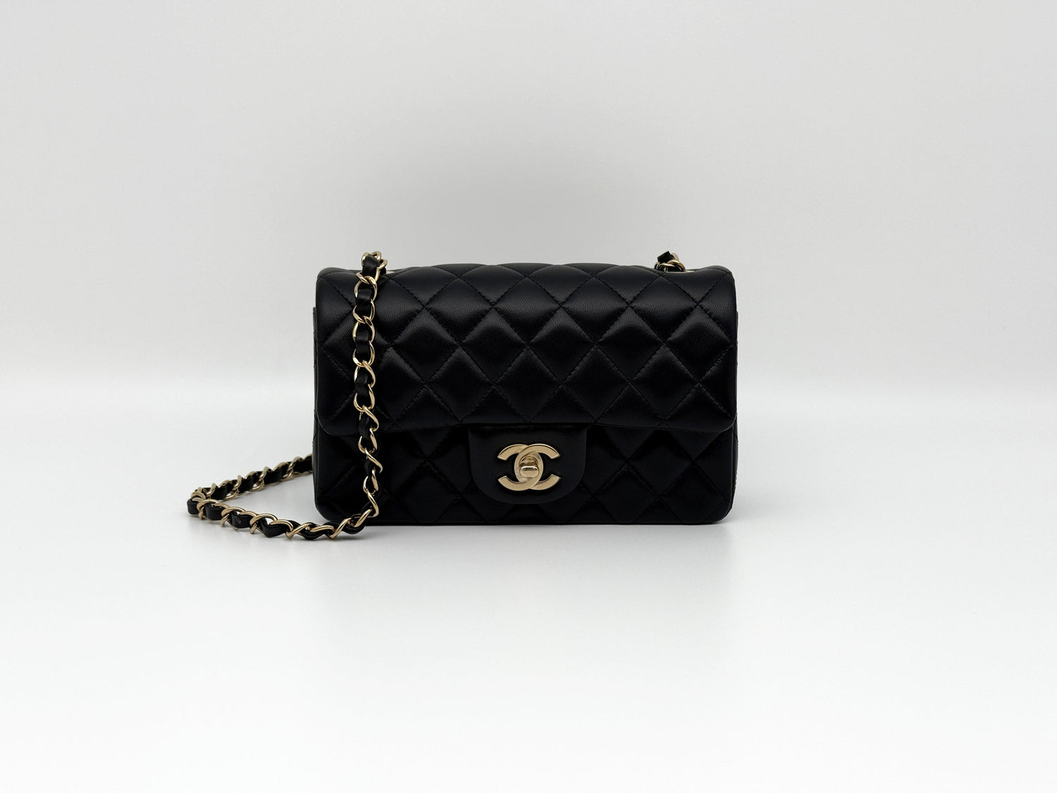 Luxury Chanel Black Mini Bag With Handle