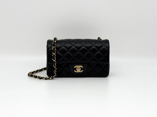 Luxury Chanel Black Mini Bag With Handle