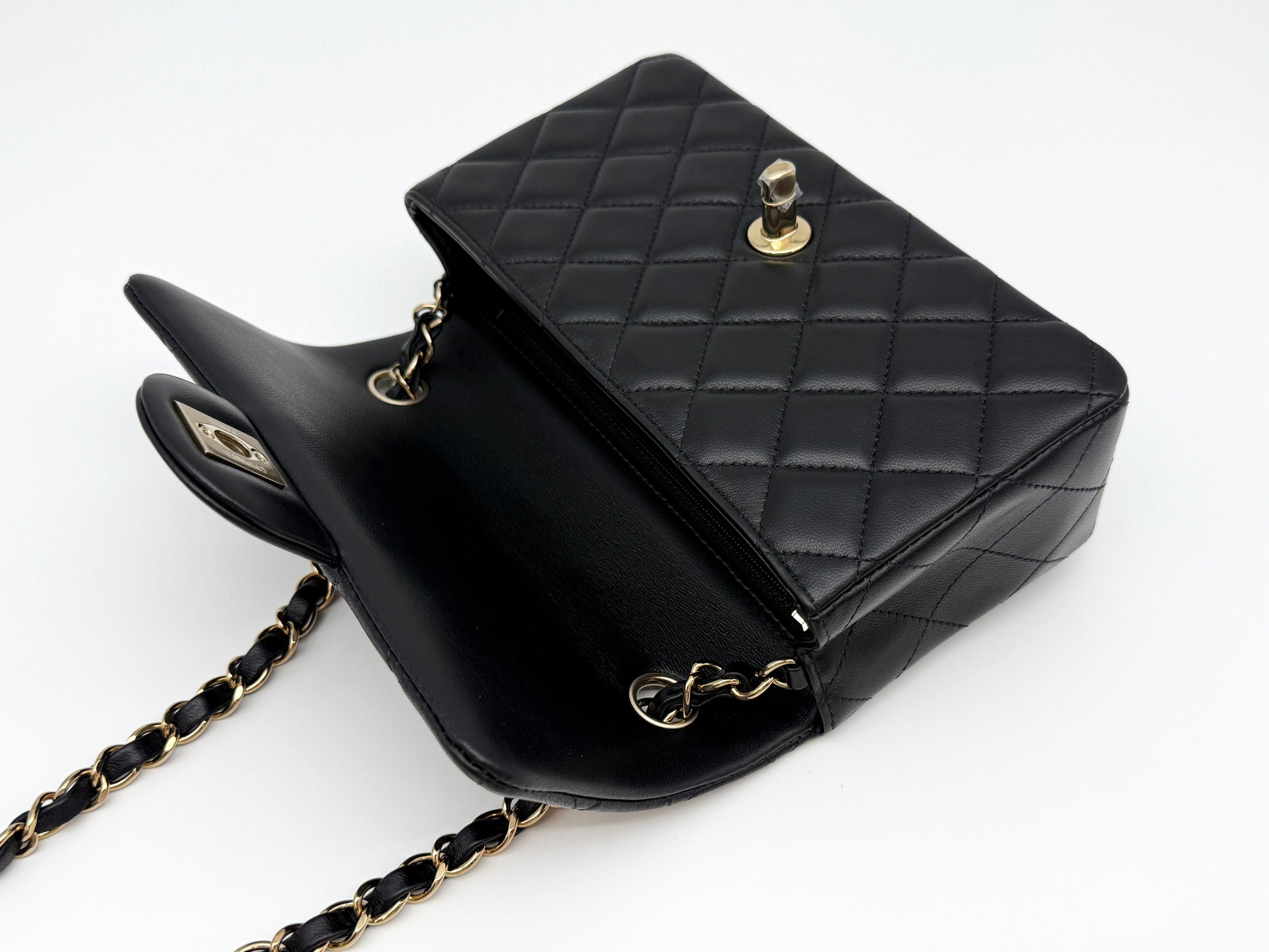 Luxury Chanel Black Mini Bag With Handle