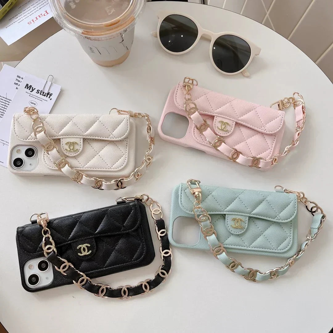 Luxury Chanel Phone Case With Hand Strap