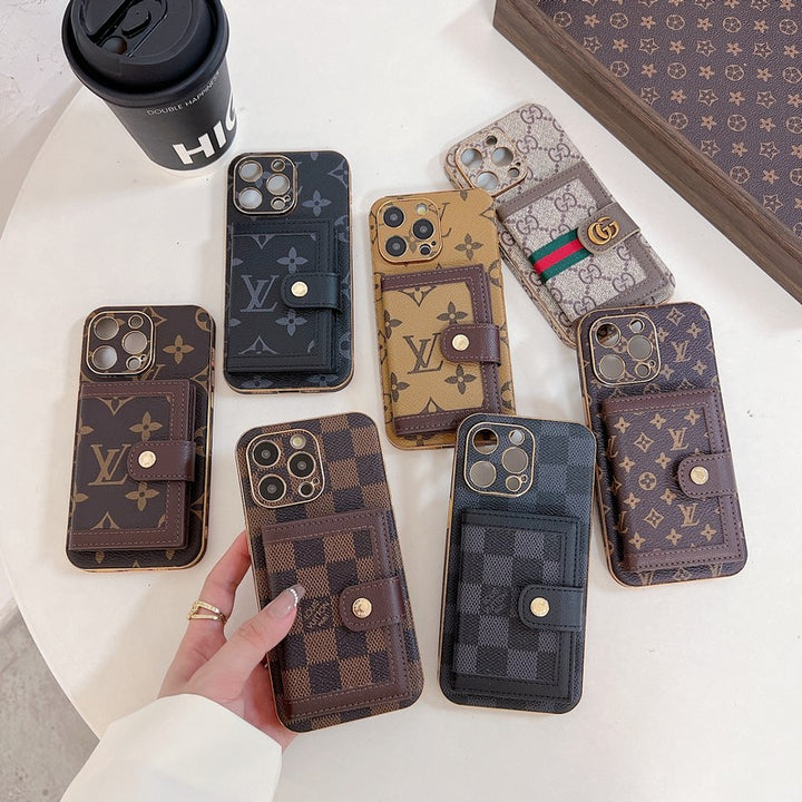 Luxury LV Classic Color Card Bag Apple iPhone Case