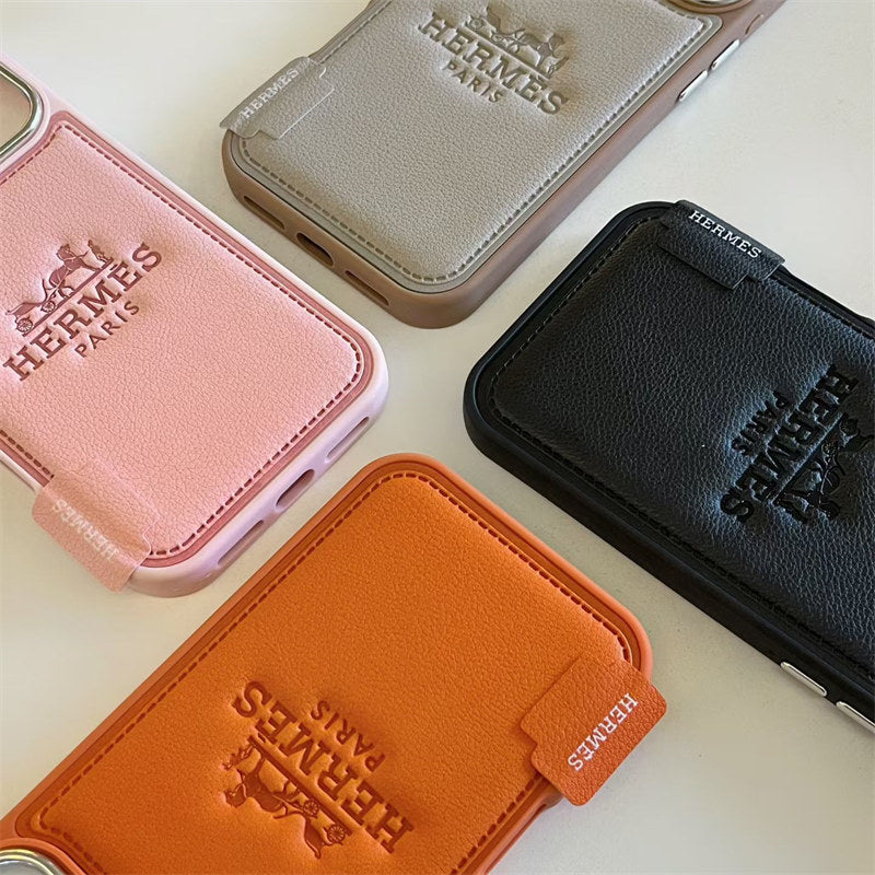 Luxury Leather Hermes IPhone Case 17