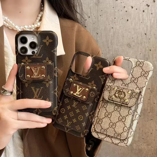 Monogram Canvas LV PHONE CASE WITH CARD HOLDER