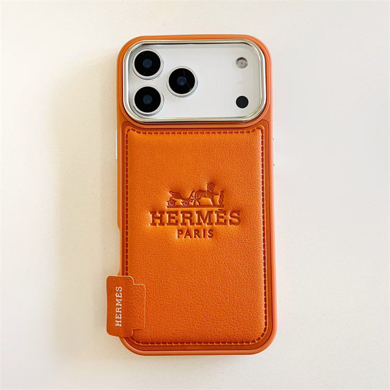 Luxury Leather Hermes IPhone Case 17