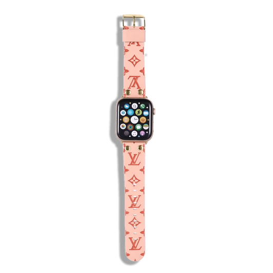 Shockproof Pink Louis Vuitton Apple Watch Band – MagSafe Premium Phone Case