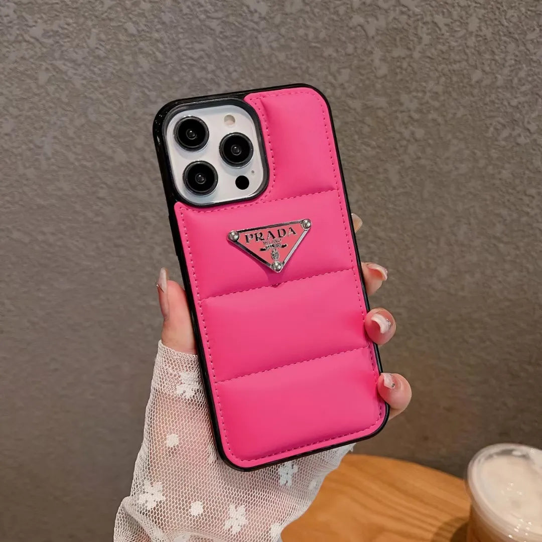 Shockproof Prada Puffer Phone Case – Luxury Designer Phone Case