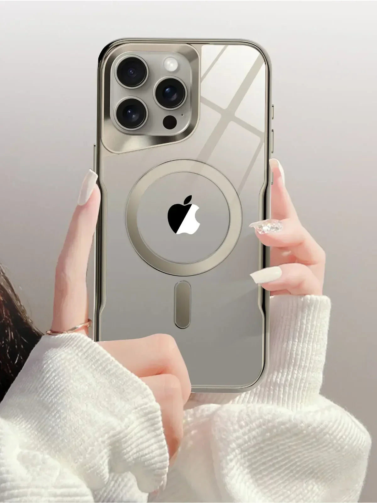 Luxury Plating Magnetic Cover