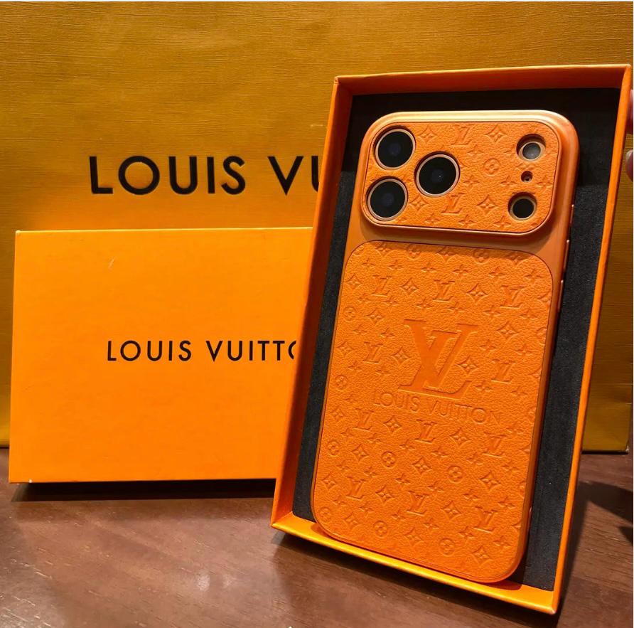 Designer Orange Case For iPhone 17/ 16 / 15 / 14