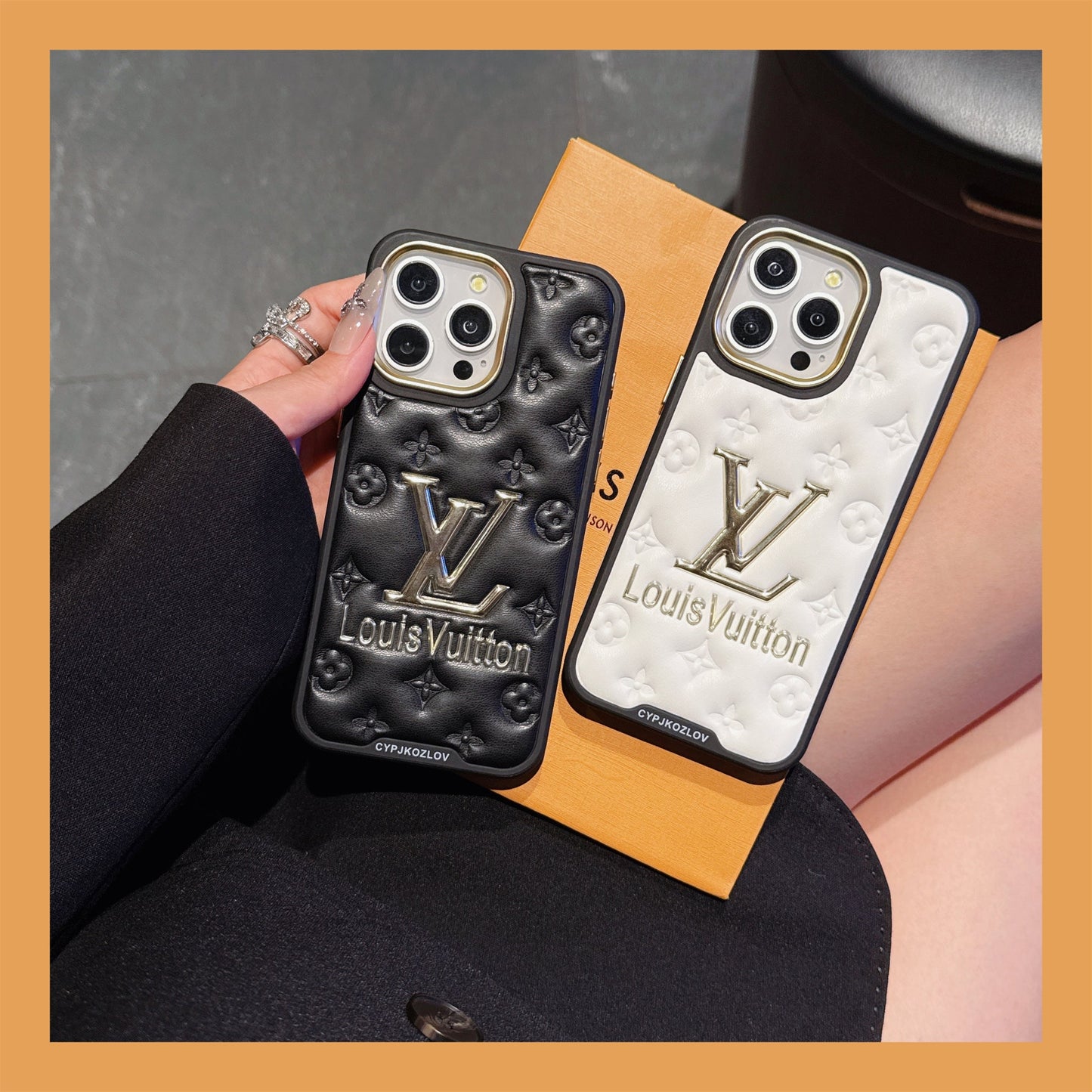 Leather Louis Vuitton Apple iPhone Case