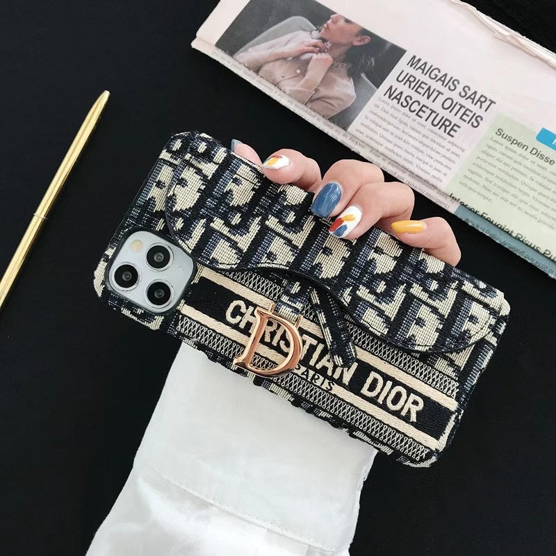 Dior Luxury iPhone Case with Card Holder