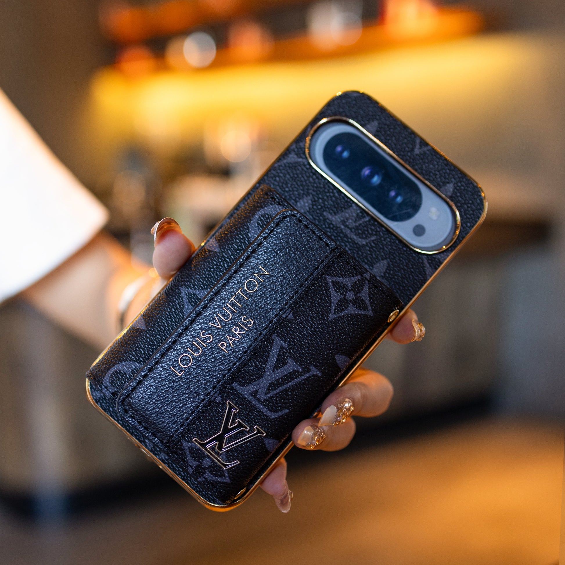 Louis Vuitton Google Pixel phone case With Crossbory Strap