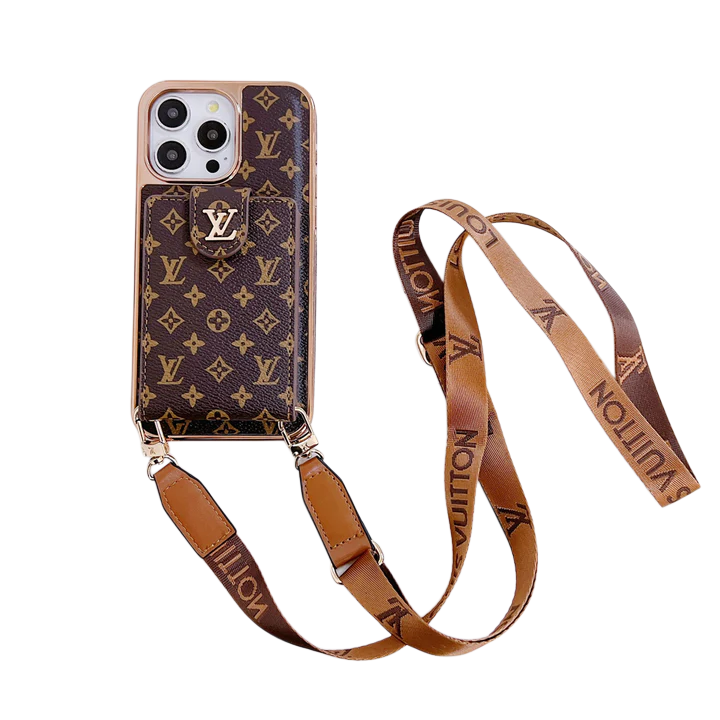 LUXURY LV CARD HOLDER CROSSBODY IPHONE CASE