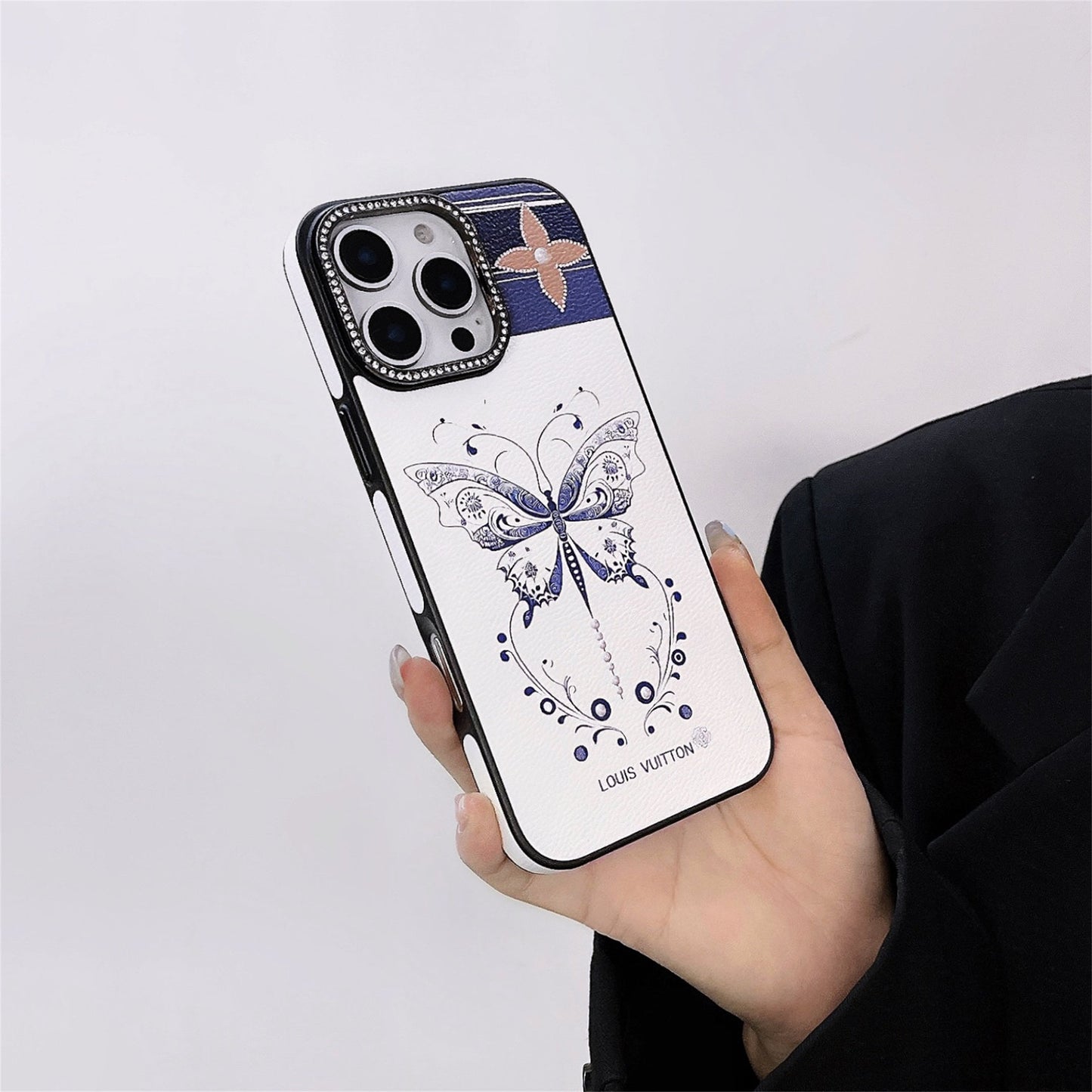 LV Elegant Butterfly Totem Apple iPhone Cover