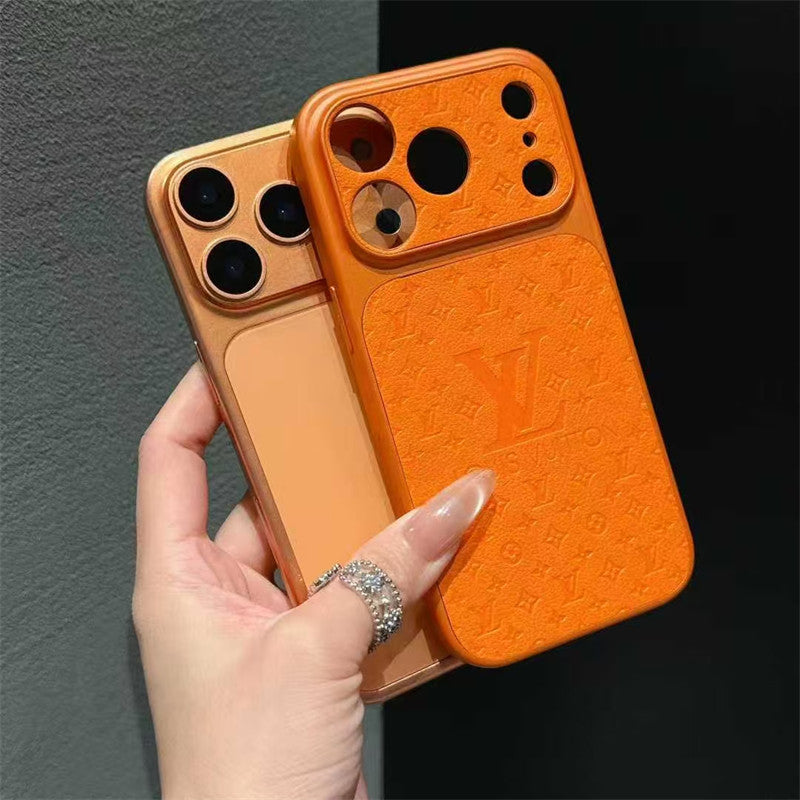 Designer Orange Case For iPhone 17/ 16 / 15 / 14