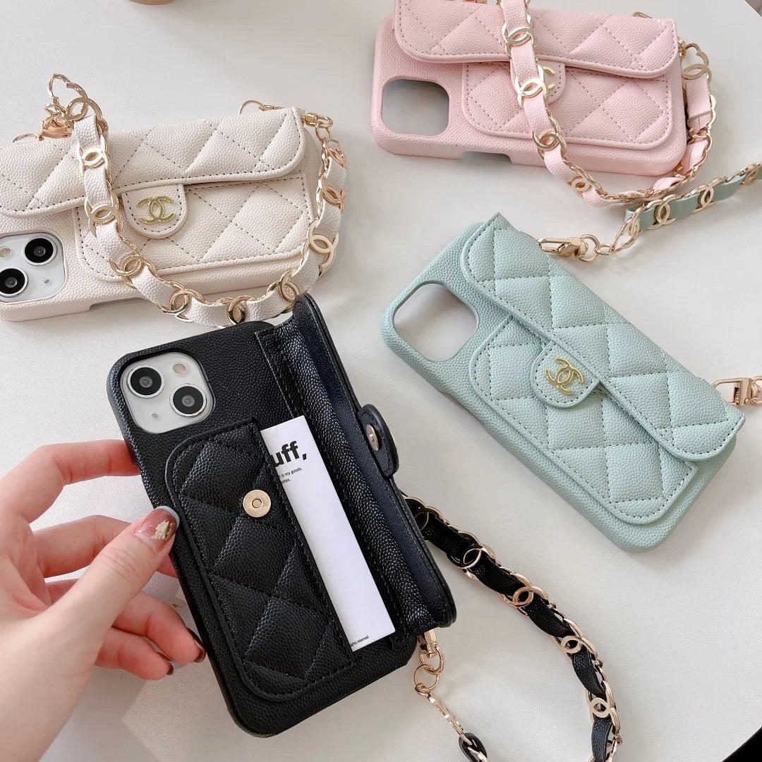 Luxury Chanel Phone Case With Hand Strap