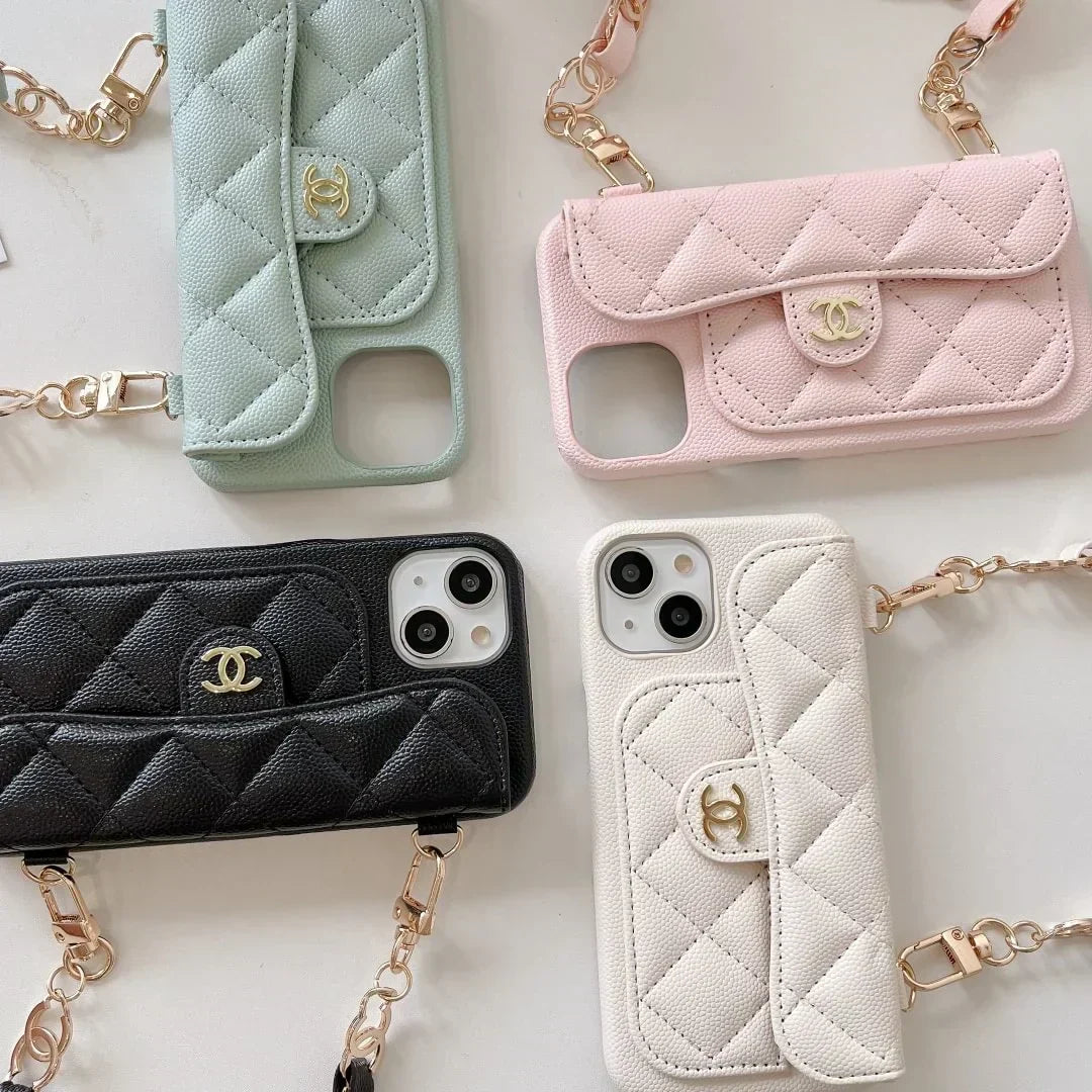 Luxury Chanel Phone Case With Hand Strap