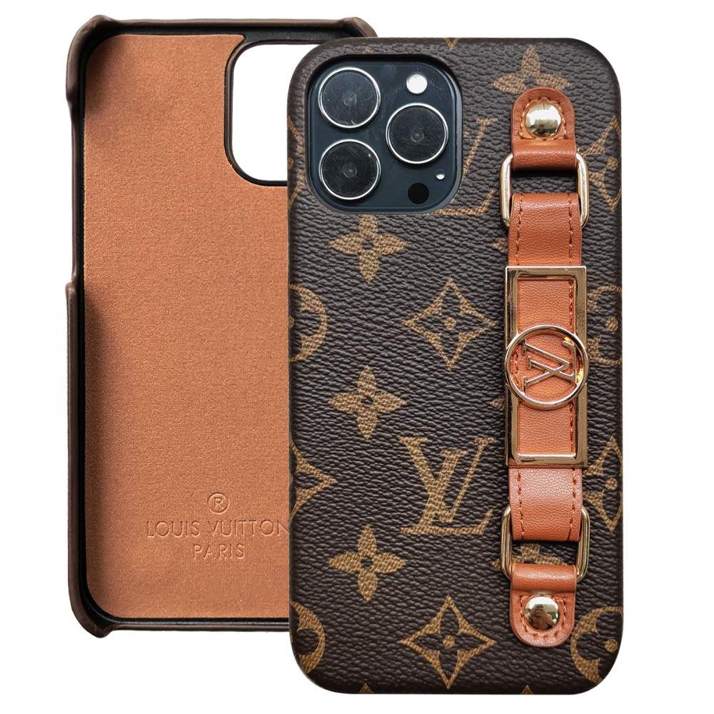 LUXURY LEATHER LV WRIST BAND IPHONE CASE