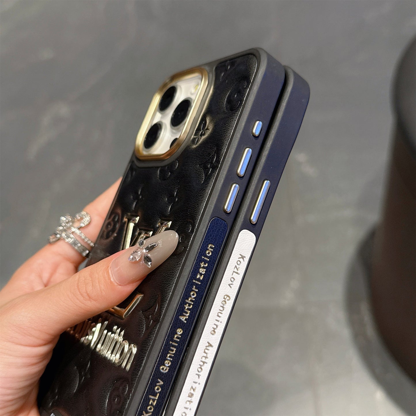 Leather Louis Vuitton Apple iPhone Case