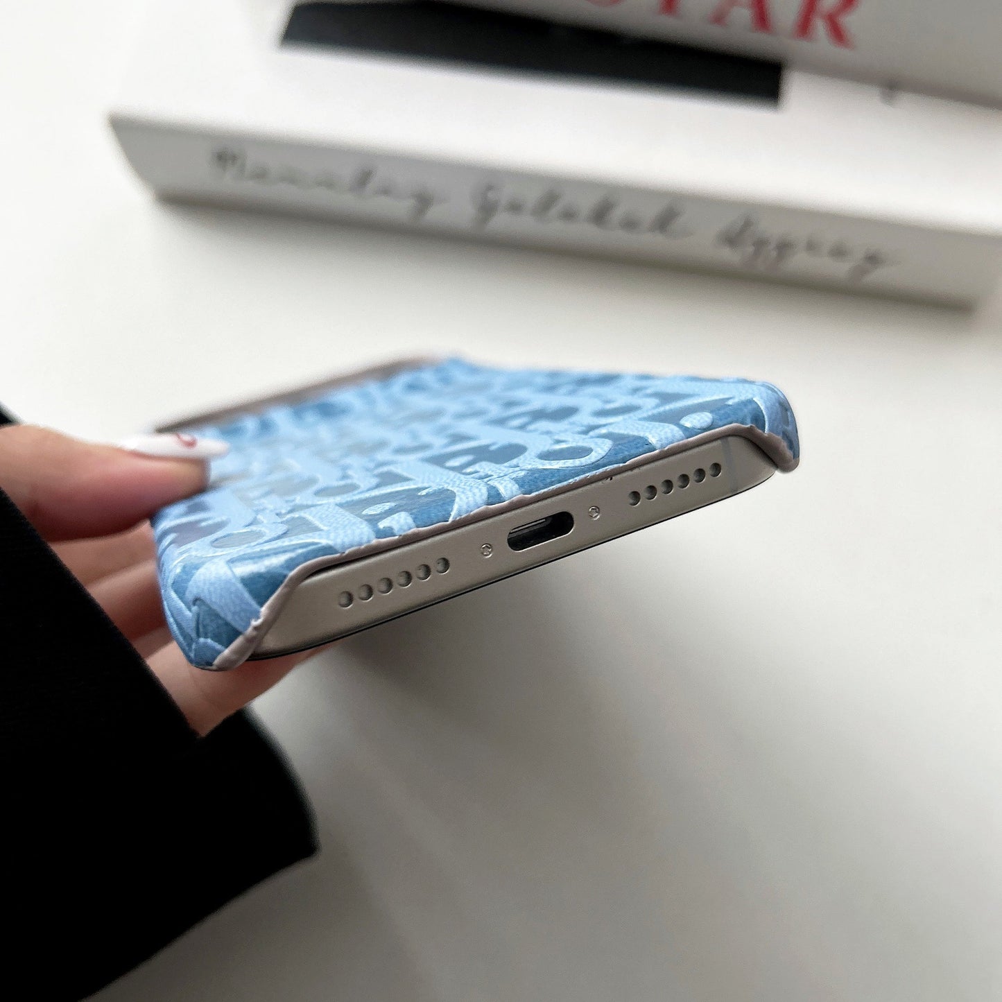 Lux Leather Dior Phone Case For iPhone 17 / 16 / 15 / 14