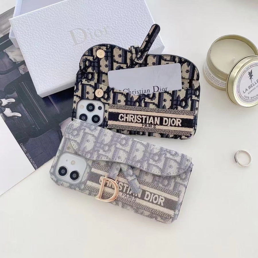 Dior Luxury iPhone Case with Card Holder