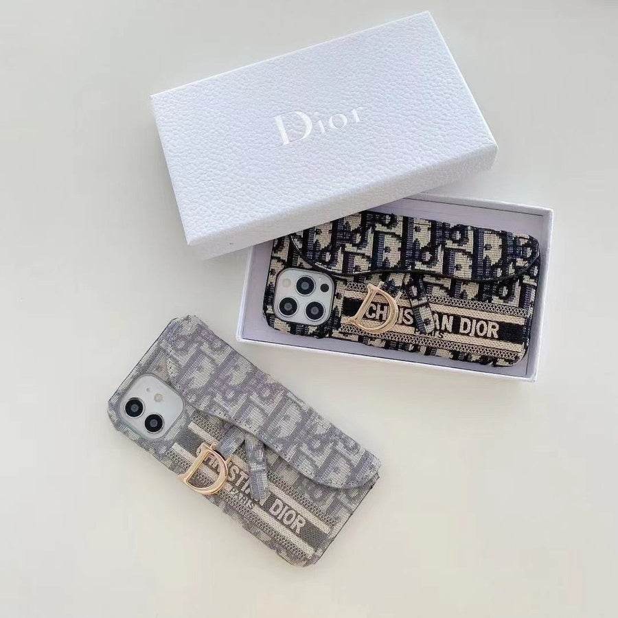 Dior Luxury iPhone Case with Card Holder