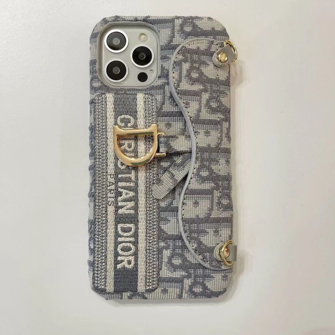 Dior Luxury iPhone Case with Card Holder