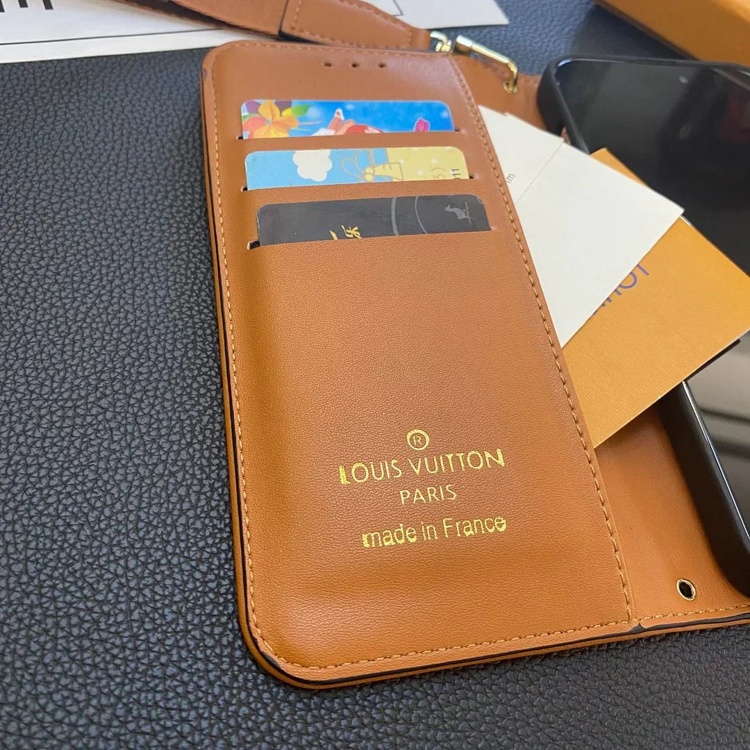LV Iphone 17 Cardholder Case – Premium Designer Phone Case