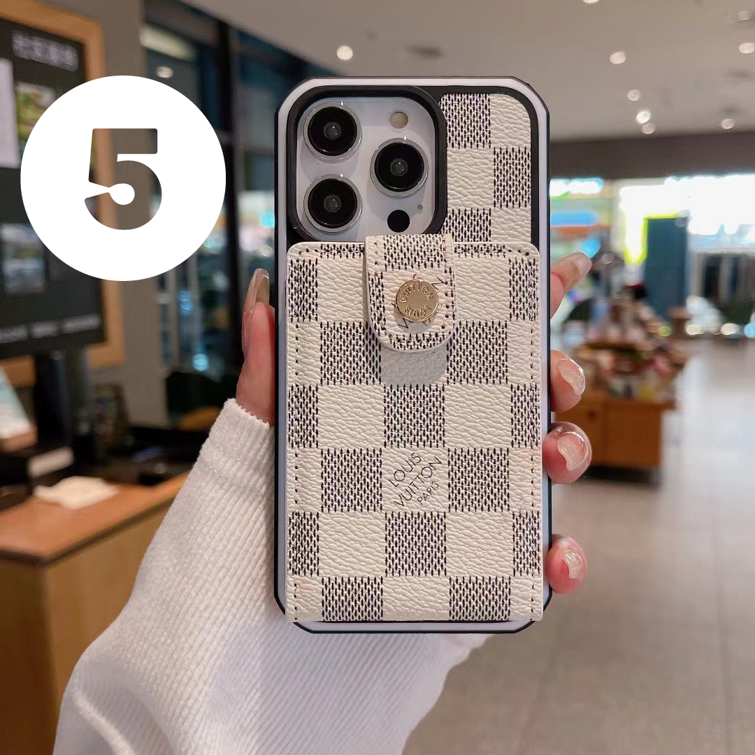 Premium Designer Louis Vuitton Phone Wallet – Slim Clear Phone Case