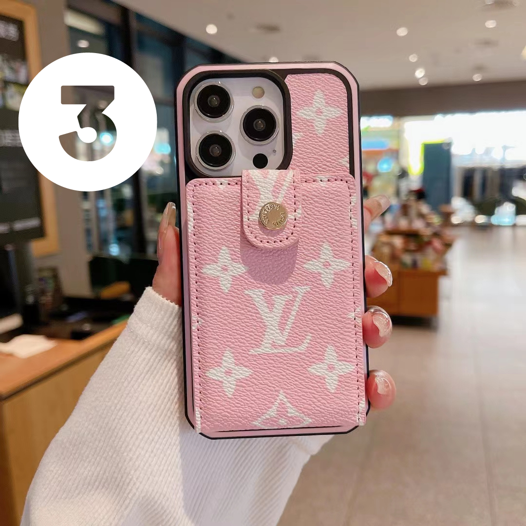 Premium Designer Louis Vuitton Phone Wallet – Slim Clear Phone Case