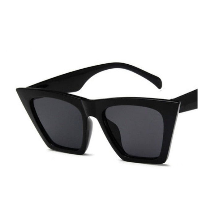 Designer new brand sunglasses Square glasses Personalized cat eyes Colorful sunglasses trend versatile sunglasses uv400 curtain Inspired