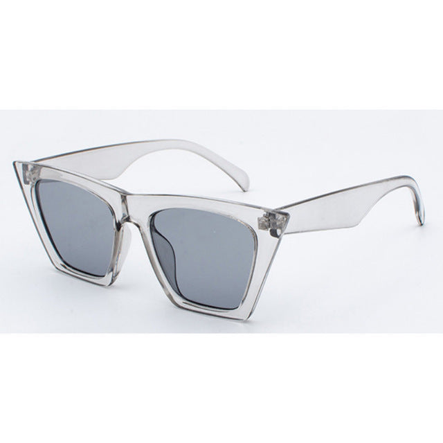 Designer new brand sunglasses Square glasses Personalized cat eyes Colorful sunglasses trend versatile sunglasses uv400 curtain Inspired