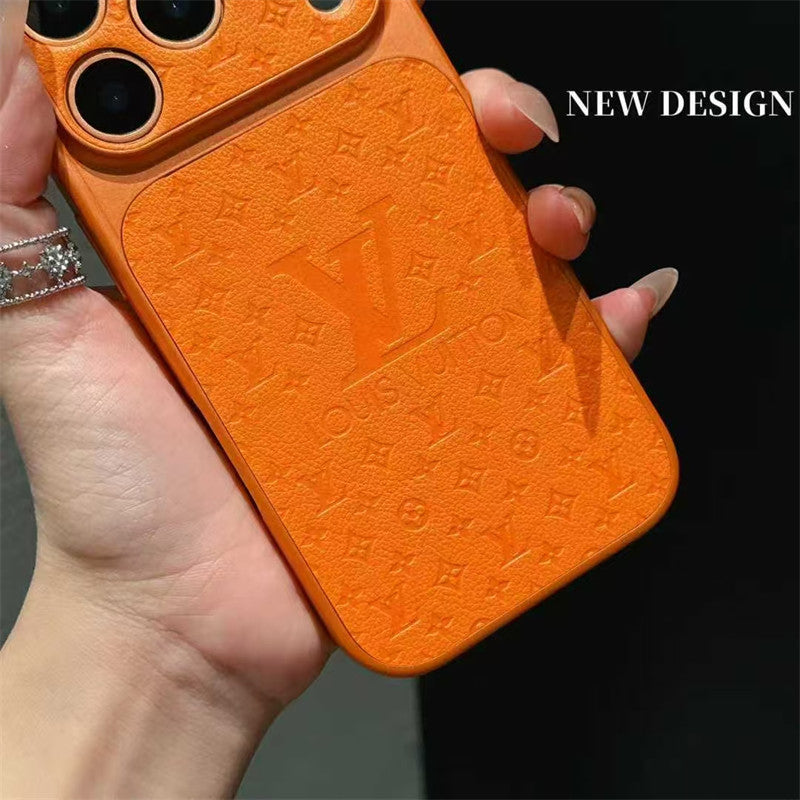 Designer Orange Case For iPhone 17/ 16 / 15 / 14